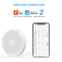 Tuya 2 w 1 czujnik dymu CO czujnik tlenku węgla Alarm wbudowany alarm dźwiękowy 85dB wskaźnik LED bezpieczeństwo w domu ochrona przeciwpożarowa 3
